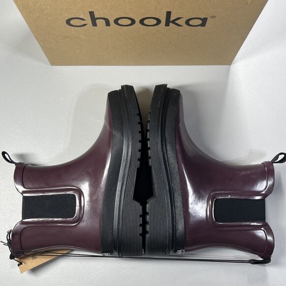 Chooka Damascus Chelsea Rain Boot Womens 6 M in Spice Waterproof Lug Pull On - Picture 5 of 10